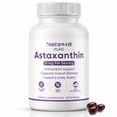 NutraWell Astaksantin 12mg, s kokosovim oljem, antioksidant podporo dodatek, Non-GMO, Gluten prost, 60 Softgels