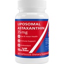 35 mg liposomski astaksantin dodatek - močna antioksidantna podpora za zdravje kože, sklepov in oči - naravna proti staranju Formula s čistim astaksantinom - Vegan, Non-GMO, 60 kapsul
