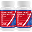 35 mg liposomalni astaksantin dodatek - močna antioksidantna podpora za zdravje kože, sklepov in oči - naravna proti staranju Formula s čistim astaksantinom - vegan, ne- GMO, 120 kapsul