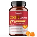ZEBORA CoQ10 200mg Gumies, visoko Absorpcijski koencim Q10 dopolnila z Omega-3, Heart & Energy Support, Močan antioksidant, Orange Flavor, 90 Gumies
