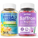 Vegan Omega-3 1000mg + Kurkuma, Saffron dopolnila Gumies