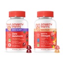 SmartyPants Kids Daily & Night Time Wellness Bundle: Multivitamin + Sleep Gummies z L-Theanine, Lemon Balm & Magnezij – brez drog, ne-Habit Oblikovanje, 60 Število (Pack of 2)