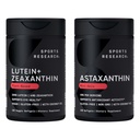 Sports Research® Eye Support - 20mg Lutein + 4mg Zeaksantin Made with Lute-Gen® in 6mg Astaksantin Supplement from Island Astalif (120 Softgels vsak)