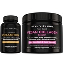 Vitalni vitamini astaksantin + vegan kolagen v prahu