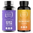 Happy Healthy Hippie Glow za to Astaksantin dopolnilo & Pojdi z Flow Menopause podporo