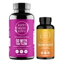Happy Healthy Hippie Glow za to Astaksantin dodatek & Pojdi z Flow Hormone Ravnotežje za ženske 180ct