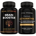 Vitalni vitamini Pospeševalec delovanja možganov 30 ct + astaksantin 60 ct