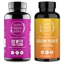 Happy Healthy Hippie Glow za to Astaksantin dodatek & Pojdi z Flow Hormone Ravnotežje za ženske