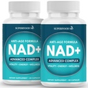 NAD+ dodatek liposomal + Resveratrol za ženske in moške, astaksantin, CoQ10, alfa lipoična kislina, zeleni čaj - 120 Count