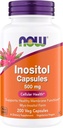NOW Foods Inositol 500 mg, Superior Myo Inositol Form, for Health Membrane Function*, Celularno zdravje*, Podpora za ženske * Košir, primeren za Vegane - 200 vegetarijanskih kapsul (paket po 1)