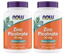 Zdaj dodatki, cinkov pikolinat 50 mg, Podpira encimske funkcije, Imunska podpora, Non-GMO, Kosher, Primeren za Vegane - 240 Vegetarijanske kapsule (Pack po 2)