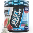BPI Sports Best Creatine - Kreatin Monohidrat v prahu za moške in ženske, himalajska sol - moč, pump, mišična rast, mišična opredelitev - Brez Bloat - Watermelon Cooler - 50 porcij - 10.58 Ounce