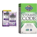 Vrt življenja Dr. Oblikovani probiotiki Mood+ Acidophilus Probiotic dopolnilo & Vitamin B kompleks - Vitaminska koda Surovi B kompleks - 120 Veganske kapsule