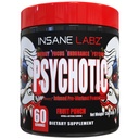 Insane Labz Psihotik, visoko stimulant pred vadbo prahu, ekstremna trajna energija, fokus in vzdržljivost z Beta Alanine, Kreatin monohidrat, DMAE, 60 Srvgs, Sadni Punch