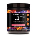 BEYOND RAW LIT V2 Klinična moč Pred vadbo Prašek, Hits težje, Večje črpalke, kofein, L-citrulin, Kreatin, lubenica, 30 Servingi