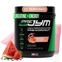 Pre JYM brez stima Watermelon Jagode Predworkout prašek, Kreatin, No Kofein, Citrulin, Betain, BCAA, Taurin, Alpha-GPC, Huperzin, 30 Servingov
