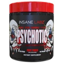 Insane Labz Psychotic, High Stimulant Pre Workout Powder, Extreme Trading Energy, Fokus in vzdržljivost z Beta Alanine, Creatin Monohidrat DMAE, 35 Srvgs (Fruit Punch)