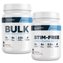 Prozorni laboratoriji pred treningom (30 strežnikov, Peach Mango) & Stim-free pred-workout (30 strežbnikov, tropski Punch)