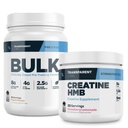 Prozorni laboratoriji v razsutem stanju pred treningom (30 strežnikov, Peach Mango) & Creatine HMB (30 strežnikov, jagodna limonada)