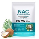 NAC Supplement Softgels, 300 Softgels N-AcetyI-L-Cysteine dodatek s kokosovim oljem in MCT, antioksidant in celično zdravstveno podporo, normalno delovanje jeter ne-GMO, Gluten prost