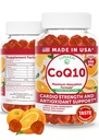 Lunakai USA Made CoQ10 Gummies za odrasle – 200mg visoko močan koencim Q10 dodatek za dnevno srce, energijo in antioksidant podporo za ženske in moške, Non-GMO, 60ct