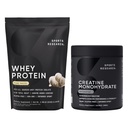 Sports Research® Creatine Monohydrate (60 Servings) & Vanilla Whey Protein (26 Servings), The Dynamic Duo for Lean Muscle Building, Improved Performance, Strength & Workout Recovery - Sports Nutrition