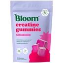 Bloom Creatine Monohidrat Gumies, 5g na strežbo, brez sladkorja Creatine Gummy za vadbo, moč, Kognitivno zdravje & Lean Muscle Support, Gluten Free & Non GSO, Berry Boost, 36 Gumies, 12 SVG