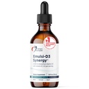 Designs for Health Emulsi-D3 Synergy 2000 IU Vitamin D Tekočina z vitaminom K - Emulgirane tekočine D3 K2 Kapljice za podporo imunskega sistema in zdravje kosti - Gluten-free + Non-GMO (55 Servings / 1,8oz)