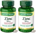 Narava Bounty Cink 50mg,Immune podpora in antioksidant dodatek,pospešuje zdravje kože,1 Caplet na dan,Gluten prost,250 vegetarijanske Caplets,(Pack z 2)