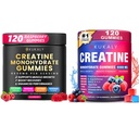 Kreatin monohidrat Gumiji za moške in ženske, 9000MG Kreatin Gumies Sladkor brez BCAA 2:1, B12 B6 za povečanje moči, Fokus & vzdržljivost, Vegan, Non-GMO