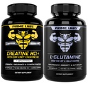 Prime Labs Kreatine HCl Kapsule (60 ct) + L Glutamin (180 ct)