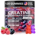Kreatin Monohidrat Gumies Complex 8000 MG za moške, Kreatin Gummy s Taurin BCAA za energetsko podporo in mišično moč, Sugar Free Pre-Workout dodatek