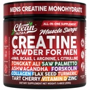 Clean Nutra Creatine Prašek za moške + HMB BCAA L Arginin L Citrulin Tongkat Ali Saw Palmetto Ashwagandha Kolagen Flax Semena Turmeric Preworkout Stevia dušikov oksid L Glutamin Aminokisline