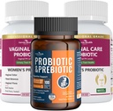 Ženski vaginalni probiotiki + 100 milijard probiotikov z organskimi prebiotiki za črevesne pregestivne in imunskega zdravja paket – Total Wellness, Inside in Out!