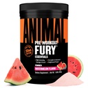 Animal Fury Pre Workout Powder Supplement for Energy and Focus 5g BCAA 350mg Kofeinski dušikov oksid brez kreatinskega močnega spodbujevalca za bodybuilderje, lubenica