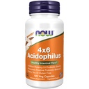 NOW Foods Supplements, Acidophilus 4X6, 4 Biljardna moč s 6 probiotičnimi sevi, sev preverjen, 120 Veg kapsule