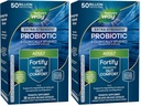 Naravna pot Dodatna moč(1) Utrdba probiotika,Probiotiki za prebavno zdravje,Prebiotiki,50 milijard živih kultur,Prebavna in imunozdravstvena podpora*,30 kapsul,(Pack po 2)