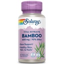 SOLARAY Bamboo Silica Supplement for Men & Women - Bamboo Stem Extract Capsules for Skin, Hair, & Nails, 600 mg per Serving, Herbal Support for Collagen Production, Vegan - 60 Veg Cap Ct