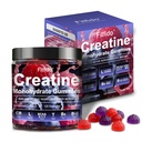 Kreatin Monohidrat Gumies Complex 8000mg za moške in ženske, ki vsebujejo L-karnitin & Taurin, graditi mišice, povečanje energije, hitrejše okrevanje, sladkor brez & Vegan, malina & Blackberry, 120 Count