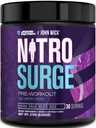 Jacked Factory X John Wick - Nitrosurge Wick Pre Workout dodatek - Intenzivno energijo, bojno pripravljen fokus, Neustavljiva zaveza, in strežbo - 30 Servings, Baba Yaga Blue Raz