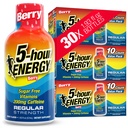 5 ur ENERGY Shots Redna moč, Berry Flavor, 30 Count, 1,93 Fl Oz, Brez sladkorja, Zero Calories, Aminokisline in Essential B Vitamini, Prehranska dopolnila, Feel Alert in Energied, 200 mg kofeina