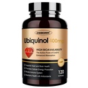 ZEBORA Ubikvinol CoQ10 400mg Mehkužci z vitaminom C in vitaminom E in selenom, Max-Absorpcija, 4-v-1 Močan antioksidant, podpira zdravje srca in energijsko proizvodnjo,120 Softgels