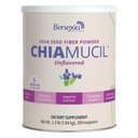 Chiamucil Prebiotic Chia Fiber Supplement Powder – za nadzor apetita in prebavnega zdravja – Chia Fiber & Chicory Root (Inulin) – Gluten & Sugar Free, Vegan, Non-GMO, Unflavored - 100 obrokov
