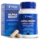 Alpha Boost – Natural Free Testosterone Support, Energy, Stamina, Endurance & Vitalnost za moške in ženske, Multivitaminski za zdravo staranje in učinkovitost in uporabo VESIsorb® (60 Ct)