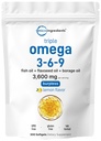 Ultra Omega 3-6-9 3600mg na strežbo, 300 Burpless softgels 