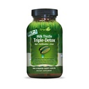 Irwin Naturals Milk Thistle Triple-Detox – Napredna podpora za jetra in razstrupljanje, 60 Tekoči softgels