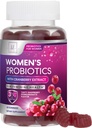 Probiotiki za ženske Gumije z brusnicami - 6 Premium sevi za PH Balance - Ženske Probiotiki za digestivno zdravje, Vaginalna in Imunska podpora, Ženske Probiotic Feminine Health Gummy - 60 Gumies