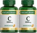 Naravni Bounty Vitamin C 1000mg, Imunska podpora dodatek, Močan antioksidant, 100 Caplets (Pack z 2)
