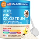 MAREE Colostrum dodatek - goveji kolostrum v prahu za ženske in moške za zdravje Gut - Grass Fed Colustrum Imunska podpora Dopolnilo Gut Zdravje za ženske z L Glutamin - Calostro Bovino Para Adultos