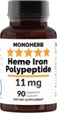 Heme železov polipeptid 11 mg - 90 Vegetarijanske kapsule - železov dopolnilni kompleks